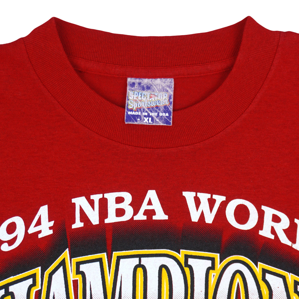 NBA (Spectator) - Houston Rockets World Champions T-Shirt 1994 X-Large Vintage Retro Basketball