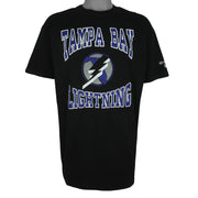 NHL (Hanes) - Tampa Bay Lightning Single Stitch T-Shirt 1990s X-Large Vintage Retro Hockey