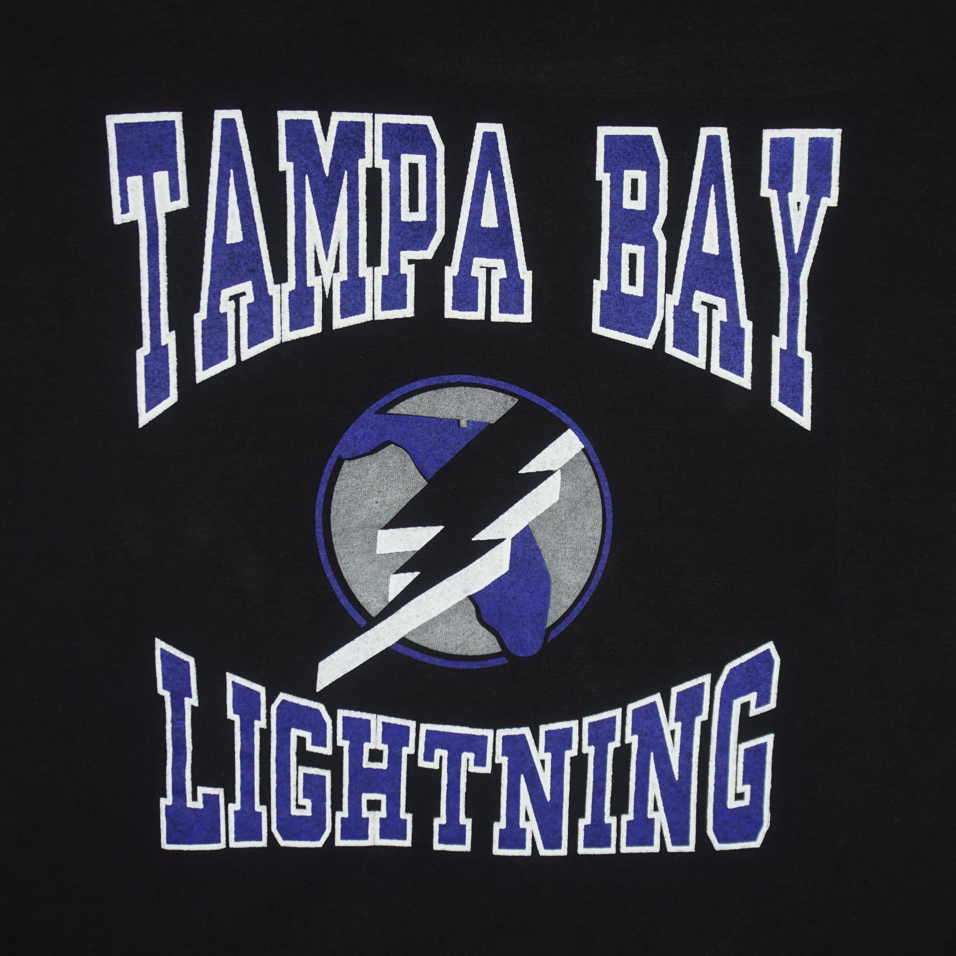 NHL (Hanes) - Tampa Bay Lightning Single Stitch T-Shirt 1990s X-Large Vintage Retro Hockey
