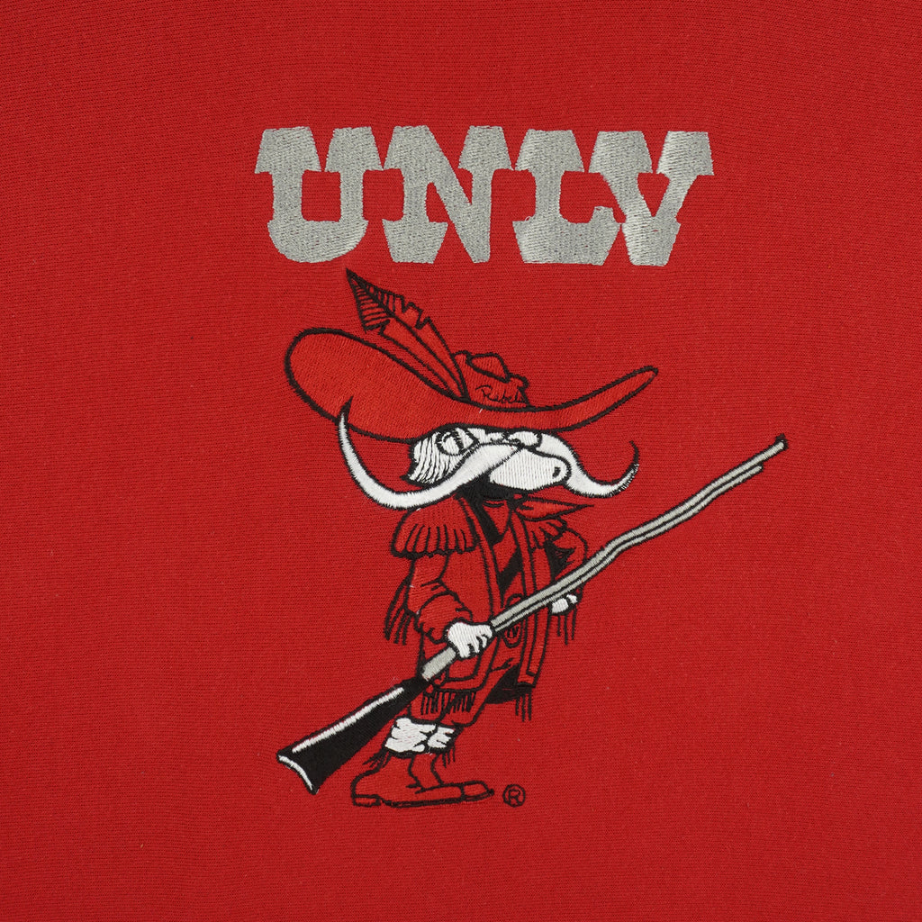 NCAA (Legends) - Red UNLV Runnin' Rebels Crew Neck Sweatshirt 1990s Medium Vintage Retro
