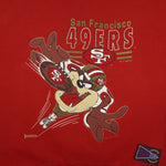 NFL (Jostens) - San Francisco 49ers X Taz Crew Neck Sweatshirt 1992 Large Vintage Retro Football