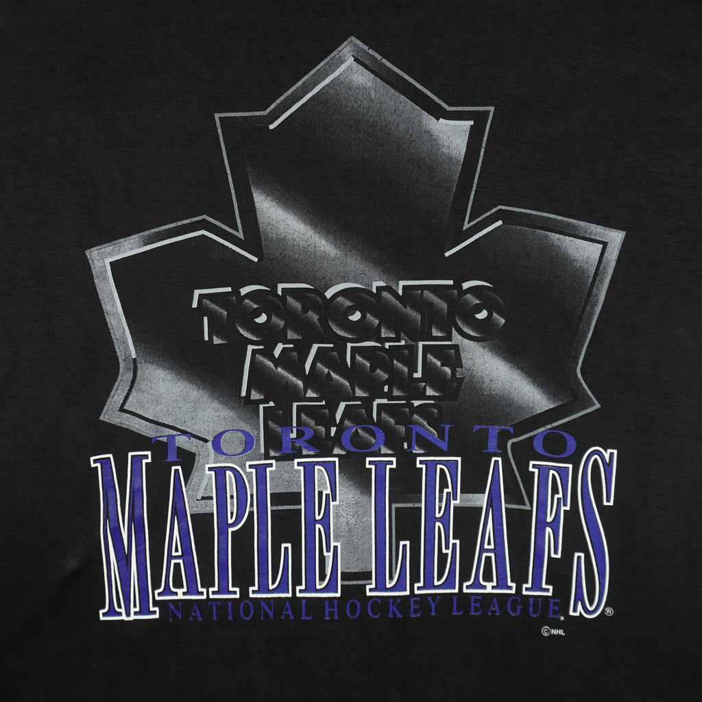 NHL (Competitor) - Toronto Maple Leafs T-Shirt 1990s Large Vintage Retro Hockey