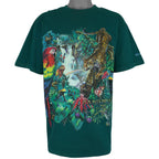 Vintage (Habitat) - Rainforest Bronx Zoo Animals T-Shirt 1990s X-Large Vintage Retro