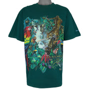 Vintage (Habitat) - Rainforest Bronx Zoo Animals T-Shirt 1990s X-Large Vintage Retro