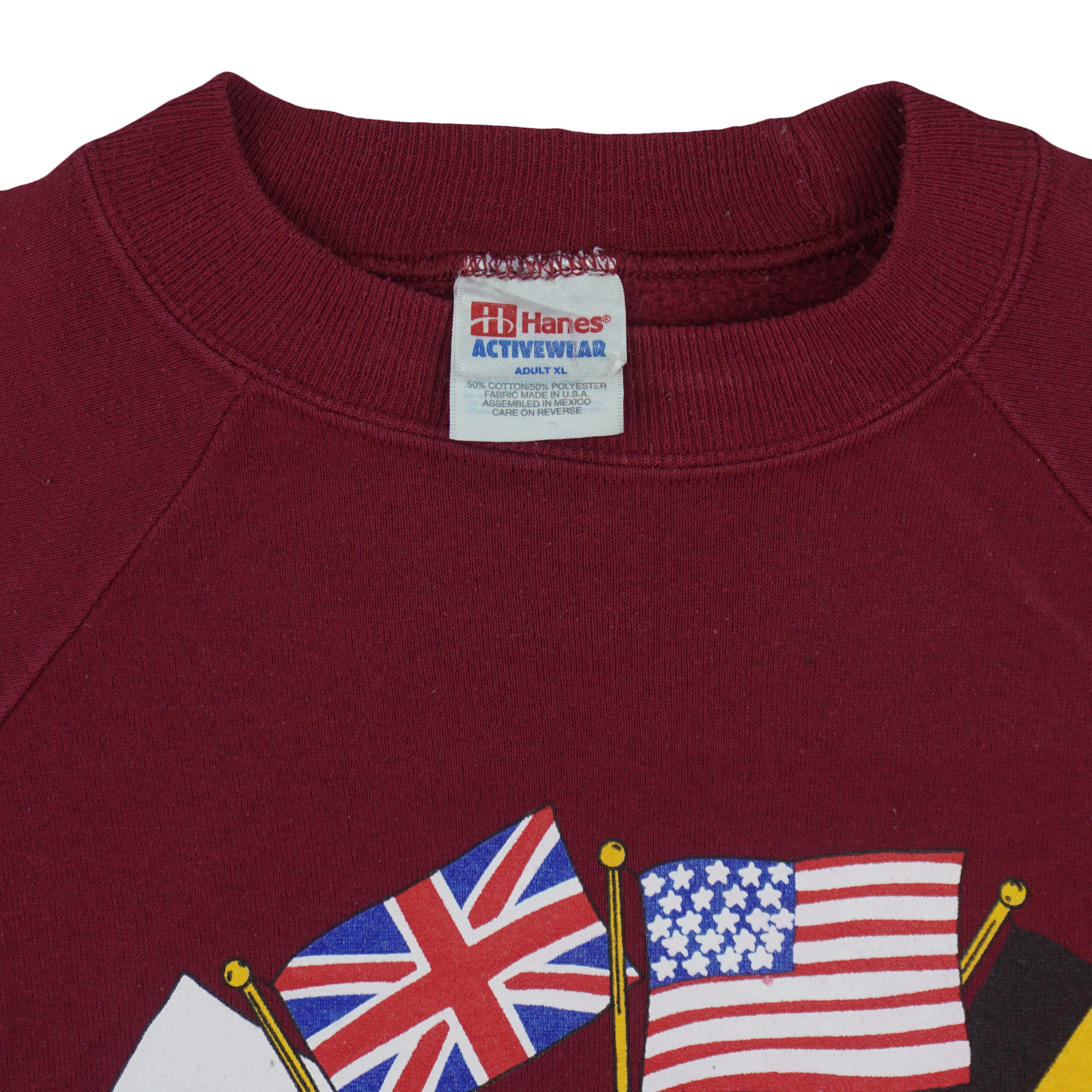 Vintage (Hanes) - USA Olympic Countries Flag Sweatshirt 1996 X-Large Vintage Retro