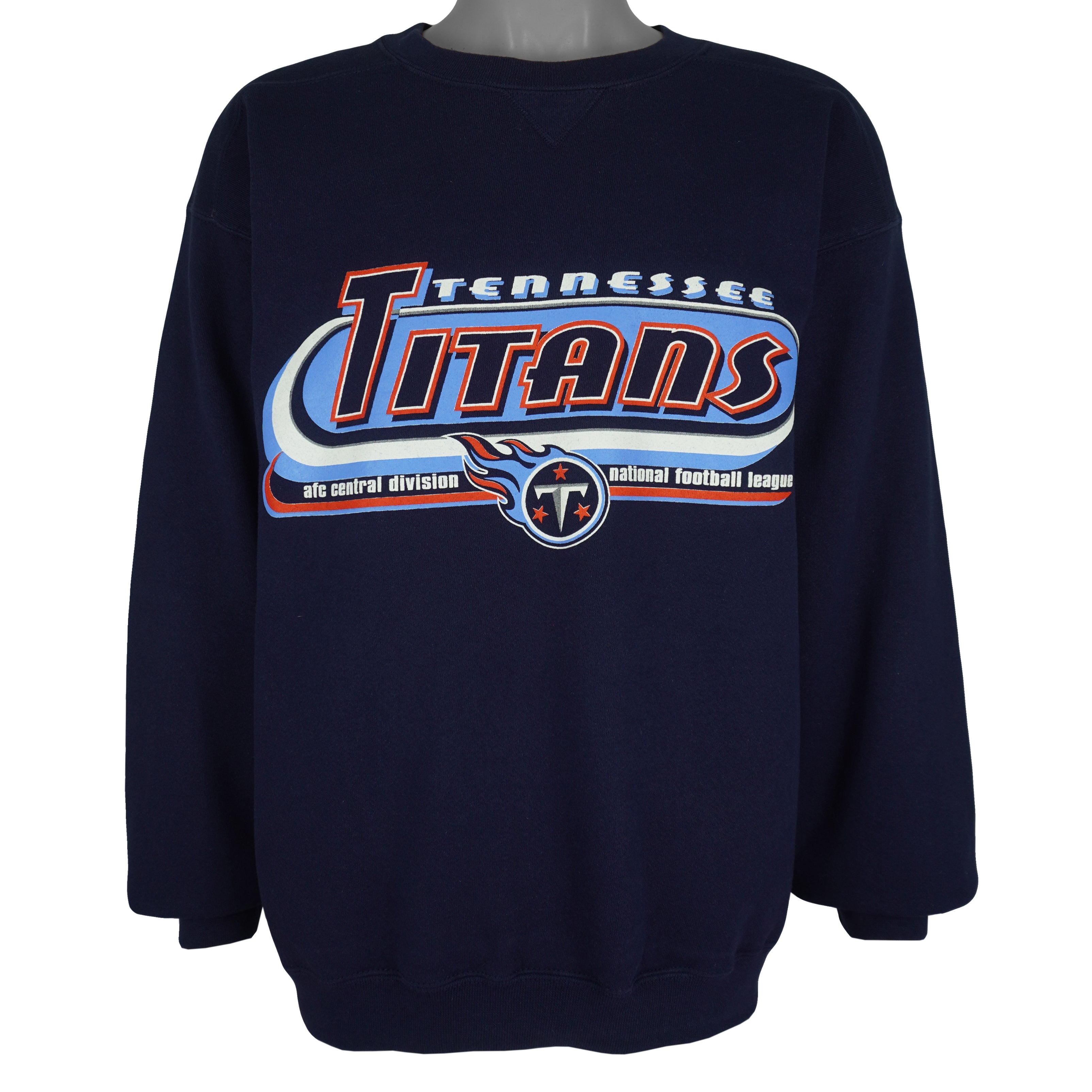 Puma (NFL) - Tennessee Titans AFC Champions Crew Neck Sweatshirt 2000s Large Vintage Retro Football