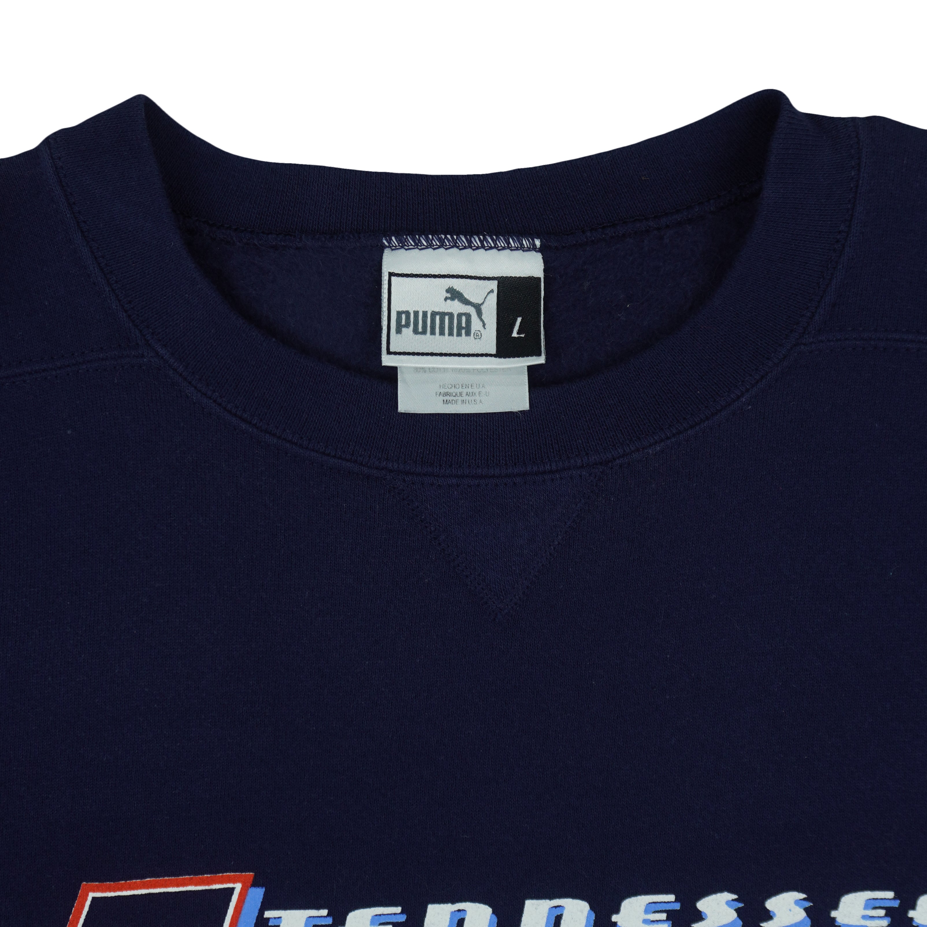 Puma (NFL) - Tennessee Titans AFC Champions Crew Neck Sweatshirt 2000s Large Vintage Retro Football
