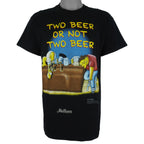 Vintage - The Simpsons Two Beer Or Not Two Beer T-Shirt 1999 Medium Vintage Retro