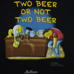 Vintage - The Simpsons Two Beer Or Not Two Beer T-Shirt 1999 Medium Vintage Retro