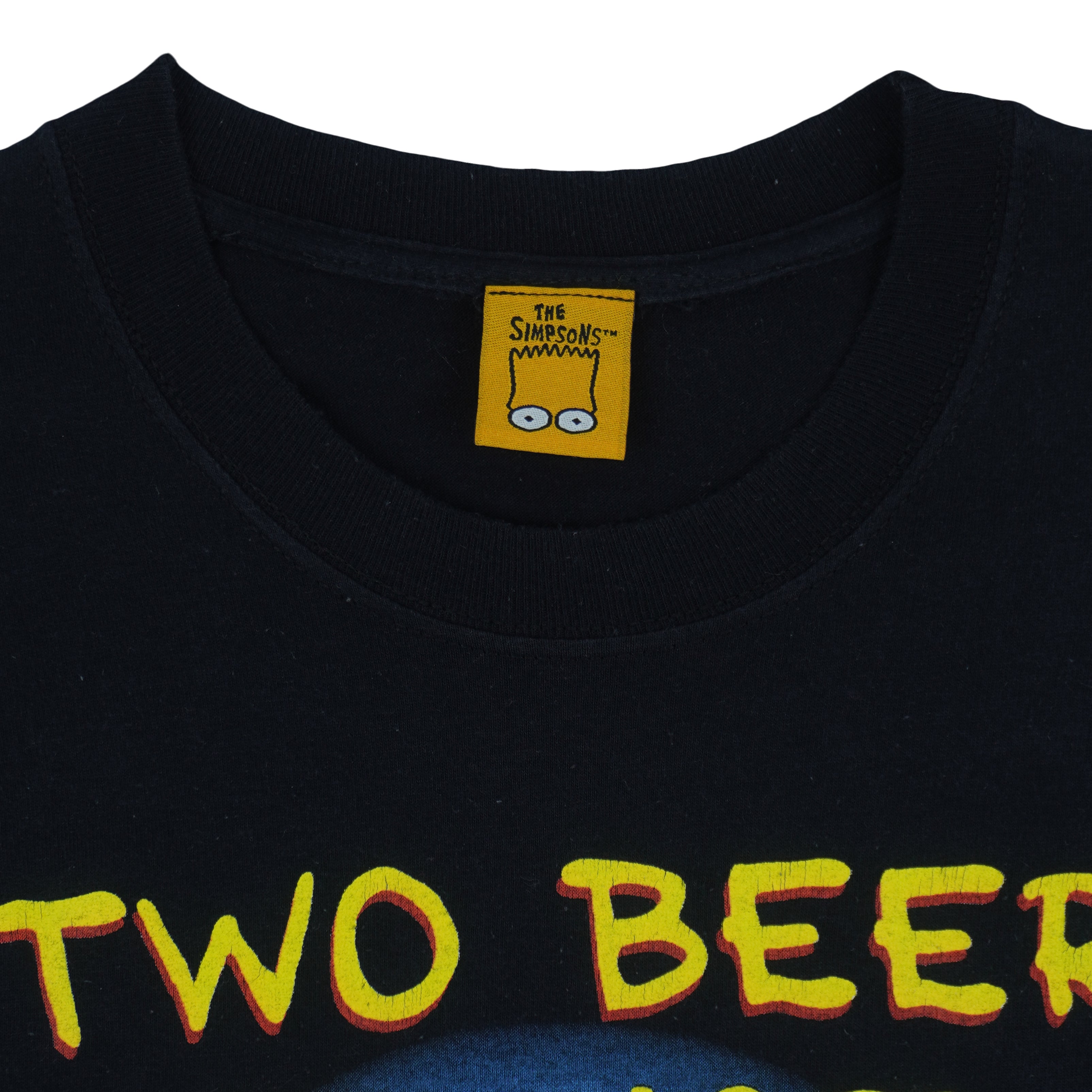 Vintage - The Simpsons Two Beer Or Not Two Beer T-Shirt 1999 Medium Vintage Retro