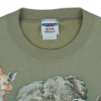 Vintage (Jerzees) - All My Friends Are Wild! Crew Neck Sweatshirt 1996 Large Vintage Retro