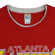 NBA (Competitor) - Atlanta Hawks Roll Ups Sleeves T-Shirt 1990s X-Large Vintage Retro Basketball