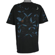 Vintage (Harborside) - Night Bats Animal Print T-Shirt 1990s X-Large Vintage Retro