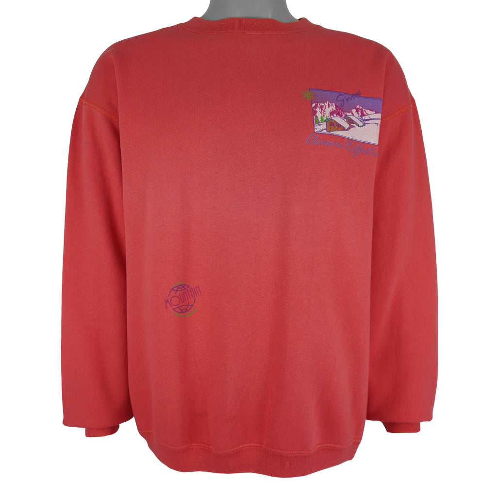 Vintage - Snow Sports Mountain Crew Neck Sweatshirt 1990s X-Large Vintage Retro