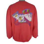 Vintage - Snow Sports Mountain Crew Neck Sweatshirt 1990s X-Large Vintage Retro