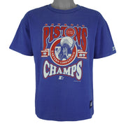 Starter (NBA) - Detroit Pistons Eastern Conference Champs T-Shirt 1989 Large Vintage Retro Basketball