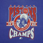 Starter (NBA) - Detroit Pistons Eastern Conference Champs T-Shirt 1989 Large Vintage Retro Basketball