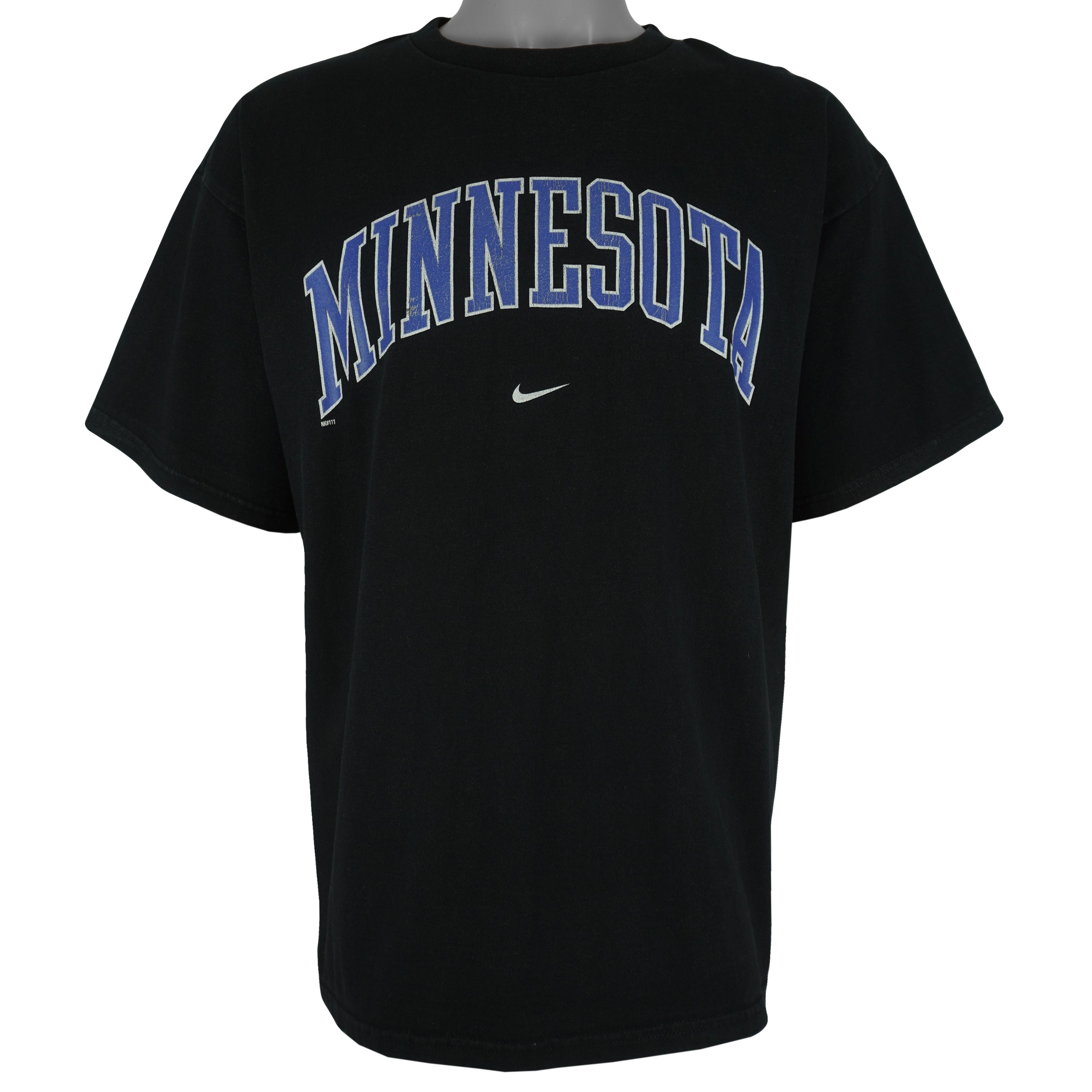 Nike - Minnesota Timberwolves Spell-Out T-Shirt 1990s Large Vintage Retro Basketball
