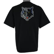 Nike - Minnesota Timberwolves Spell-Out T-Shirt 1990s Large Vintage Retro Basketball