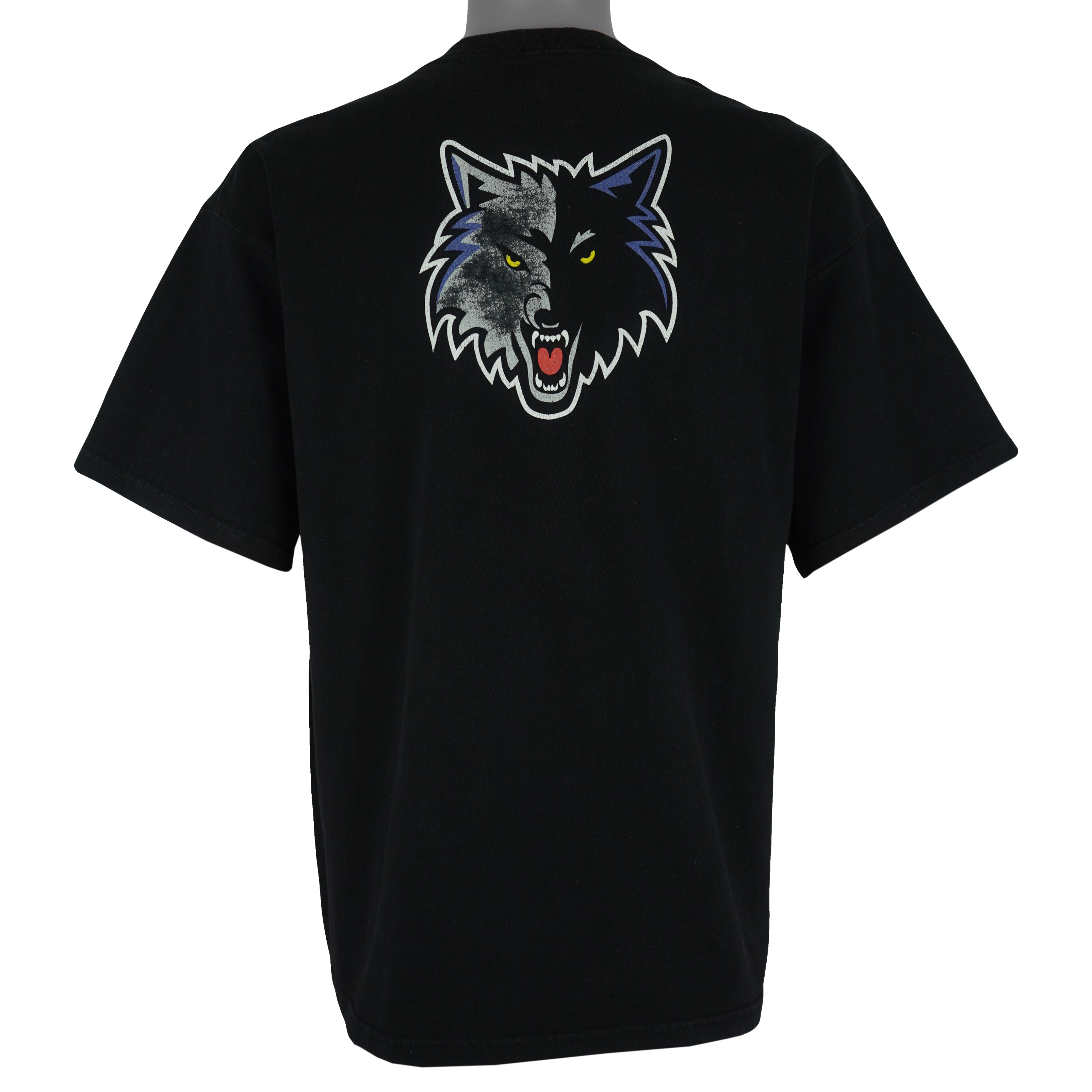 Nike - Minnesota Timberwolves Spell-Out T-Shirt 1990s Large Vintage Retro Basketball