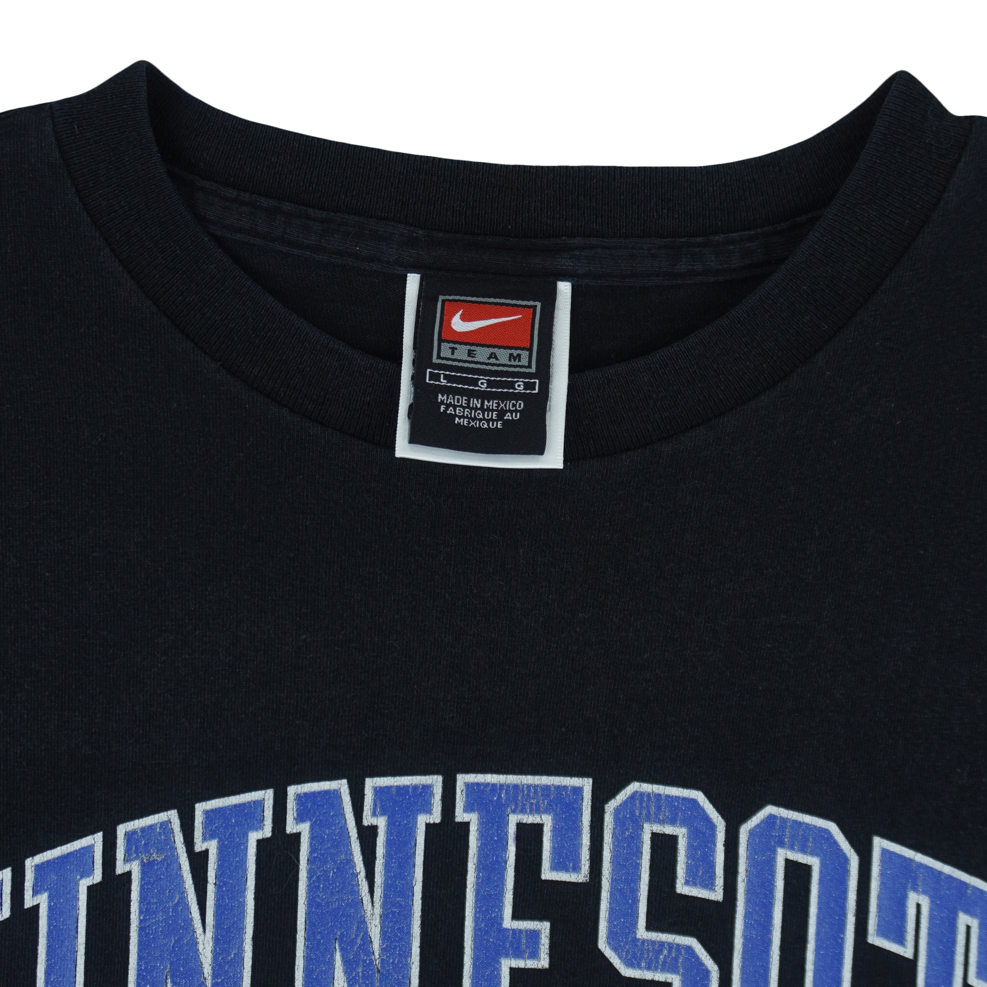 Nike - Minnesota Timberwolves Spell-Out T-Shirt 1990s Large Vintage Retro Basketball