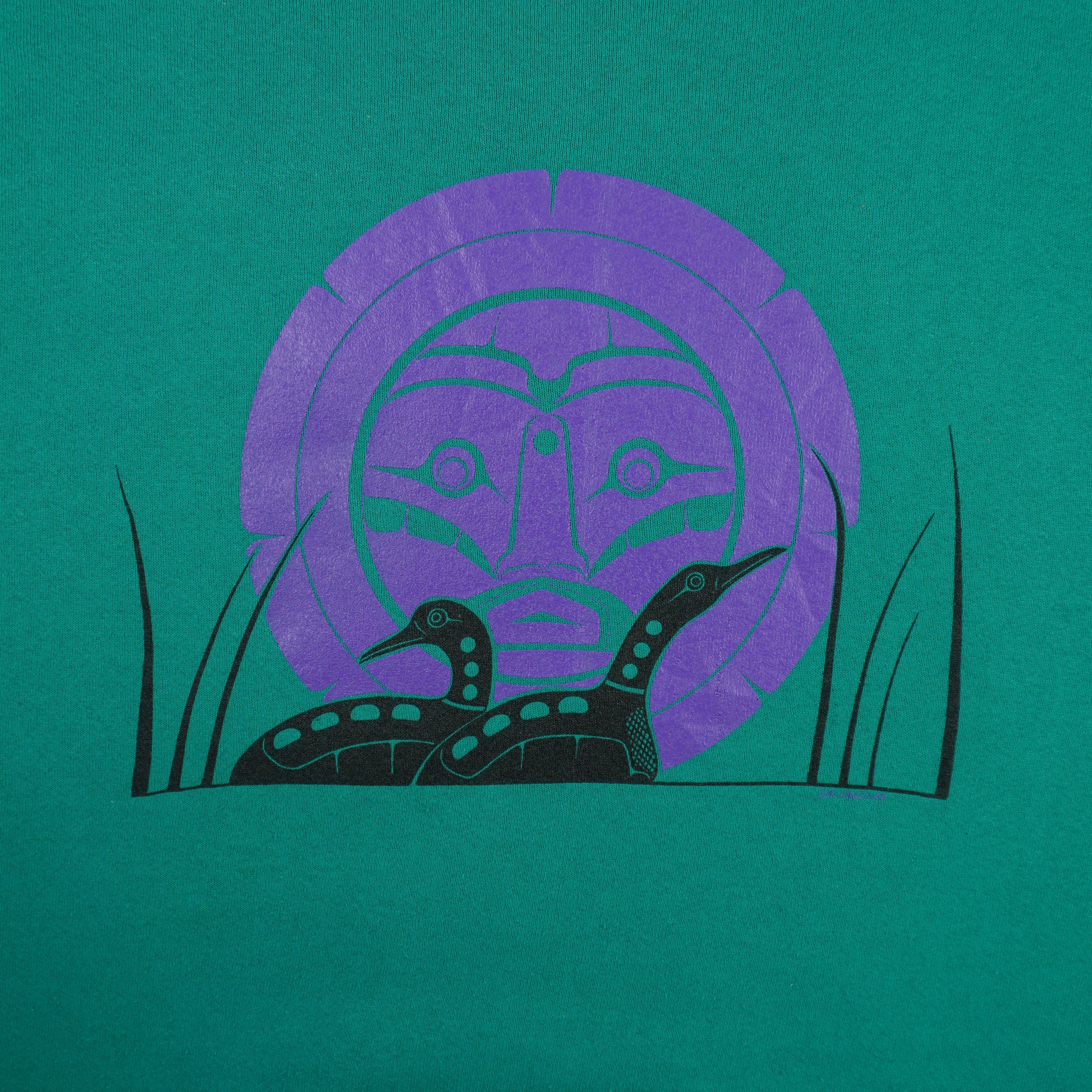 Vintage - Indigenous Style Crew Neck Sweatshirt 1990s X-Large Vintage Retro