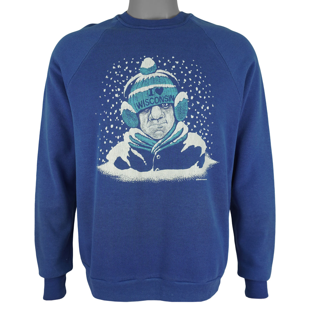 Vintage (Jerzees) - I Love Wisconsin Crew Neck Sweatshirt 1984 X-Large Vintage Retro