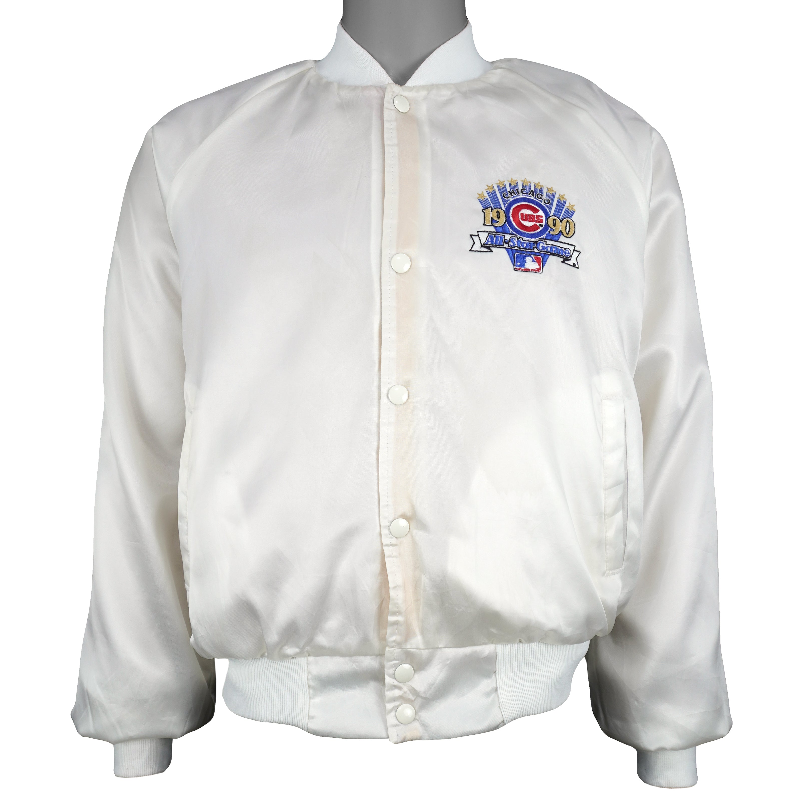 MLB (Chalk Line) - Chicago Cubs All Star Game Satin Jacket 1990 Medium Vintage Retro Baseball
