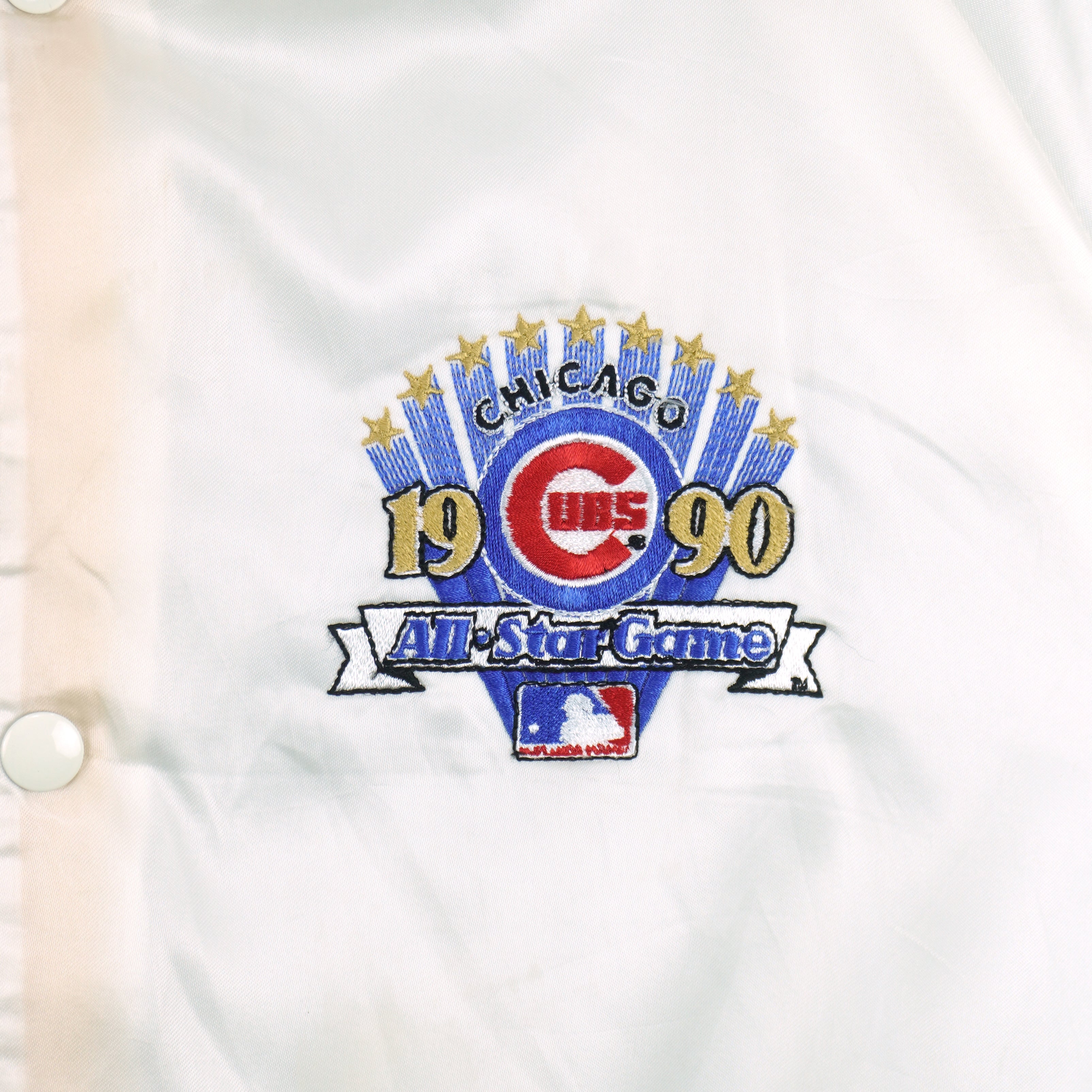 MLB (Chalk Line) - Chicago Cubs All Star Game Satin Jacket 1990 Medium Vintage Retro Baseball