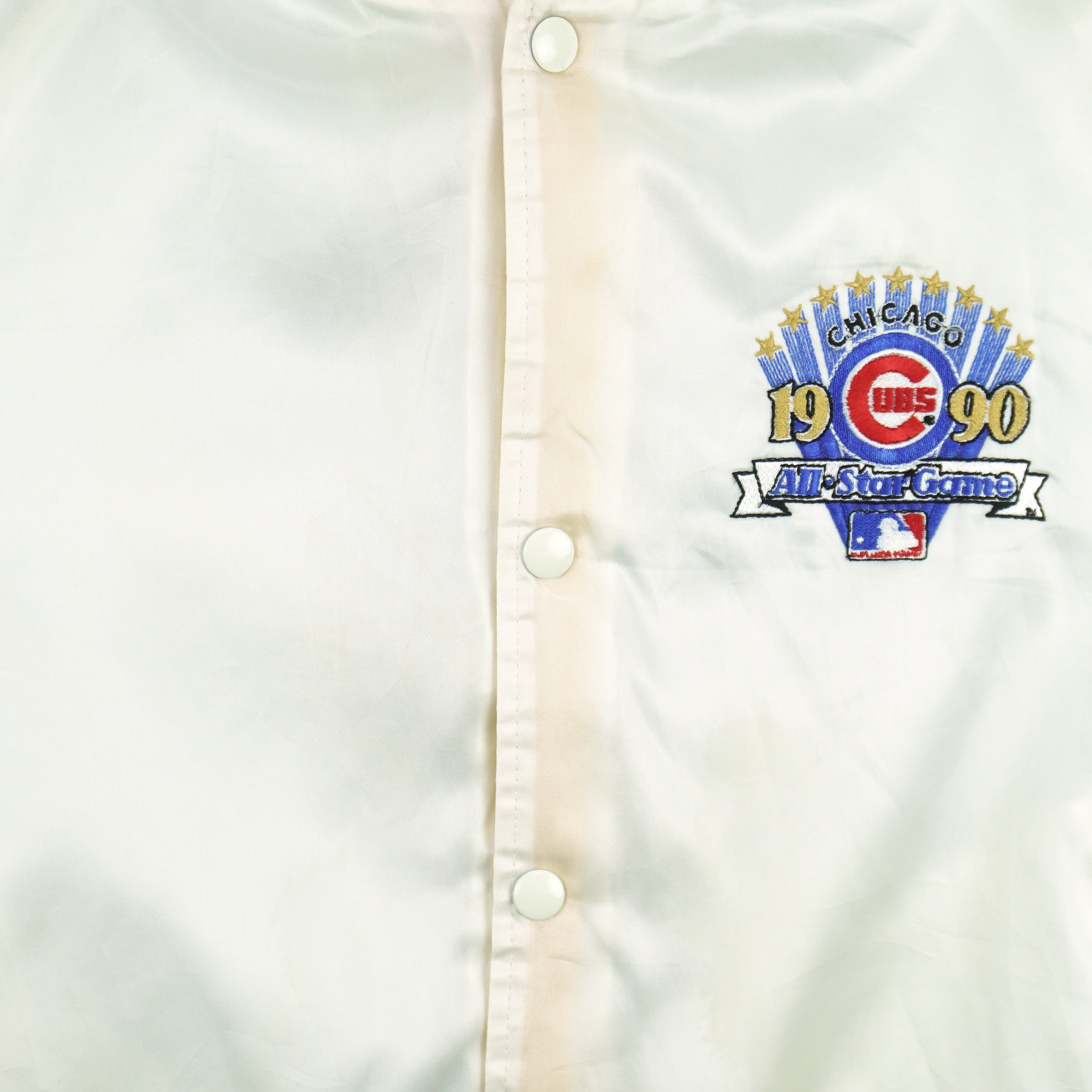 MLB (Chalk Line) - Chicago Cubs All Star Game Satin Jacket 1990 Medium Vintage Retro Baseball