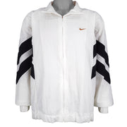 Nike - White Embroidered Logo Windbreaker 1990s X-Large Vintage Retro