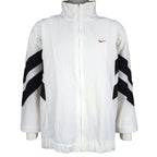 Nike - White Embroidered Logo Windbreaker 1990s X-Large Vintage Retro