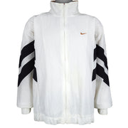 Nike - White Embroidered Logo Windbreaker 1990s X-Large Vintage Retro