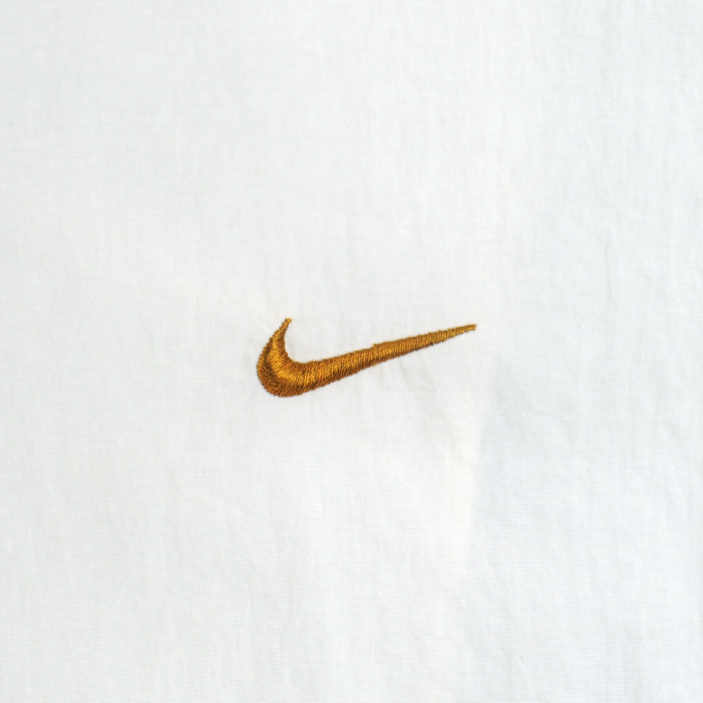 Nike - White Embroidered Logo Windbreaker 1990s X-Large Vintage Retro