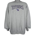Vintage NFL (Majestic) - Tennessee Titans Embroidered Crew Neck Sweatshirt 1990s 3X-Large in gray