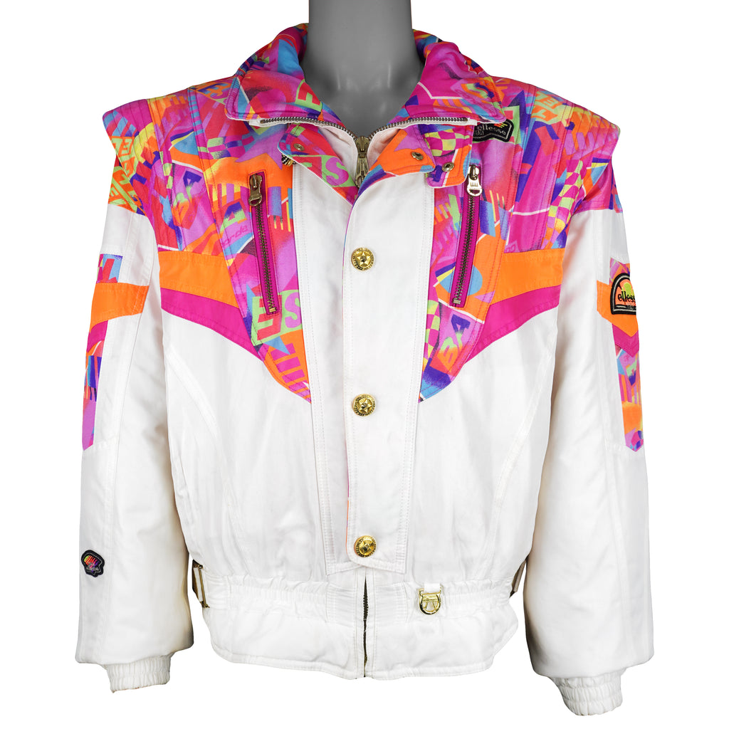Ellesse - Crazy Pattern Ski Jacket 1990s Large Vintage Retro