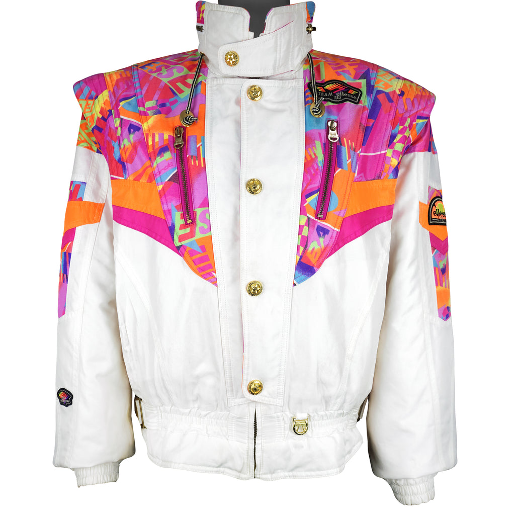 Ellesse - Crazy Pattern Ski Jacket 1990s Large Vintage Retro