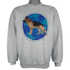 Vintage (Hanes) - German Shepherd Top Dog Crew Neck Sweatshirt 1993 Medium Vintage Retro