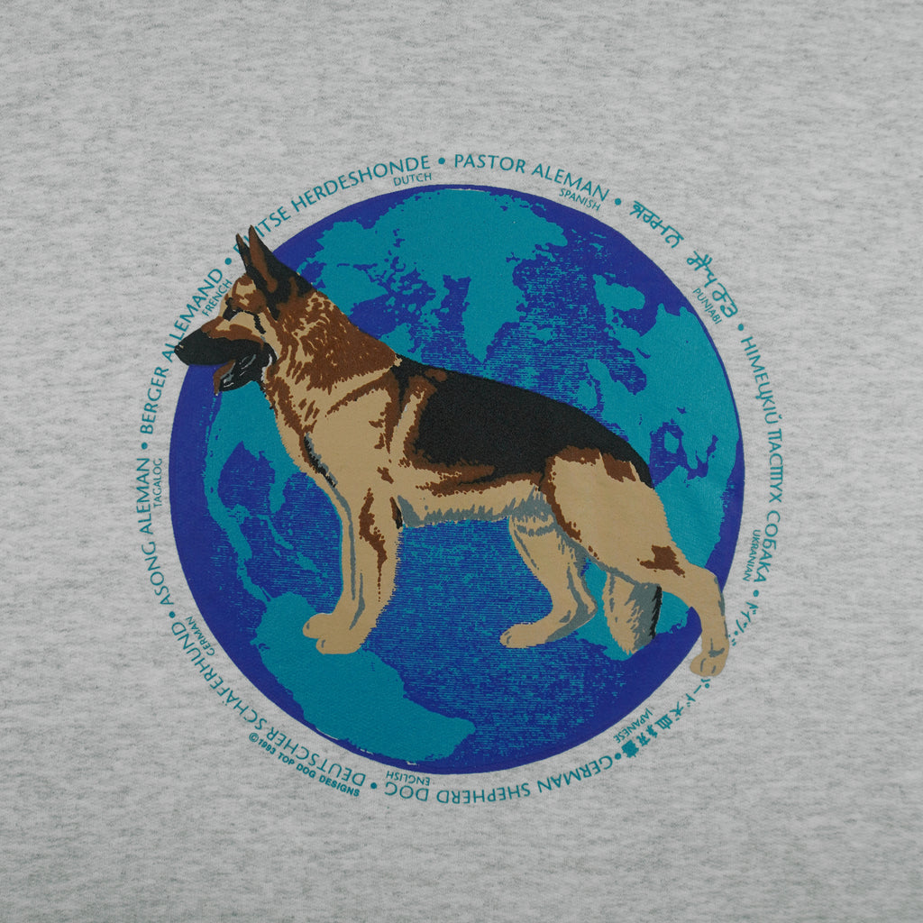 Vintage (Hanes) - German Shepherd Top Dog Crew Neck Sweatshirt 1993 Medium Vintage Retro