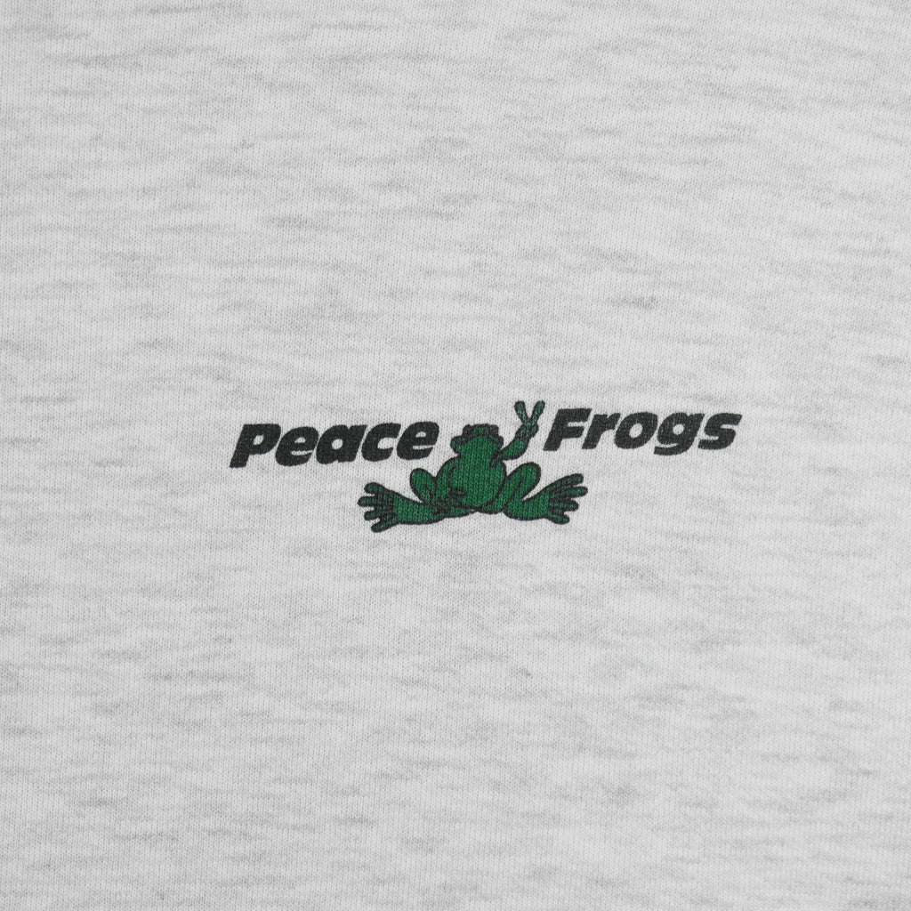 Vintage - Grey Peace Frogs Crew Neck Sweatshirt 1994 X-Large Vintage Retro