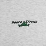 Vintage - Grey Peace Frogs Crew Neck Sweatshirt 1994 X-Large Vintage Retro