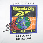 Reebok - Soccer Cup Big Logo Single Stitch T-Shirt 1997 XX-Large Vintage Retro