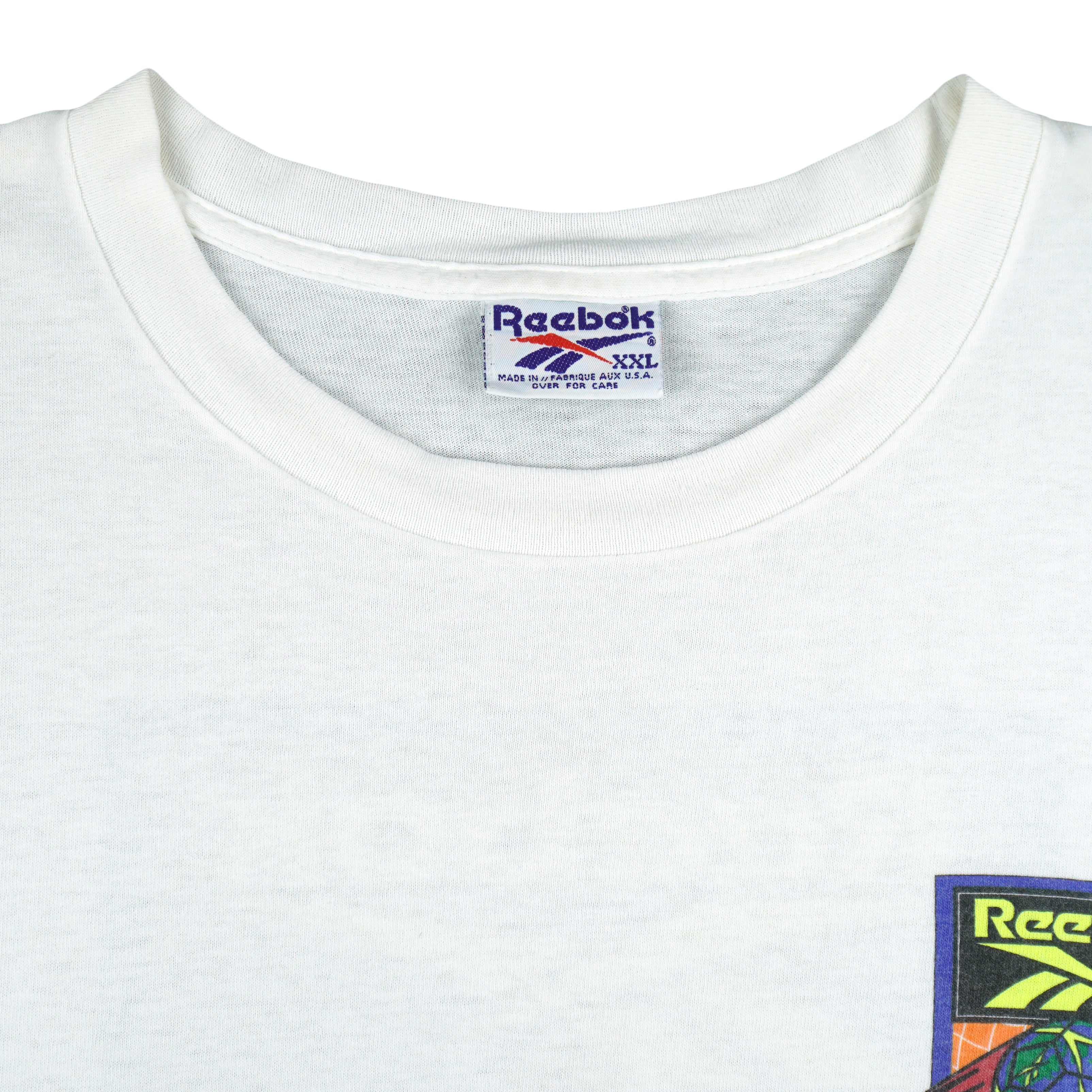 Reebok - Soccer Cup Big Logo Single Stitch T-Shirt 1997 XX-Large Vintage Retro