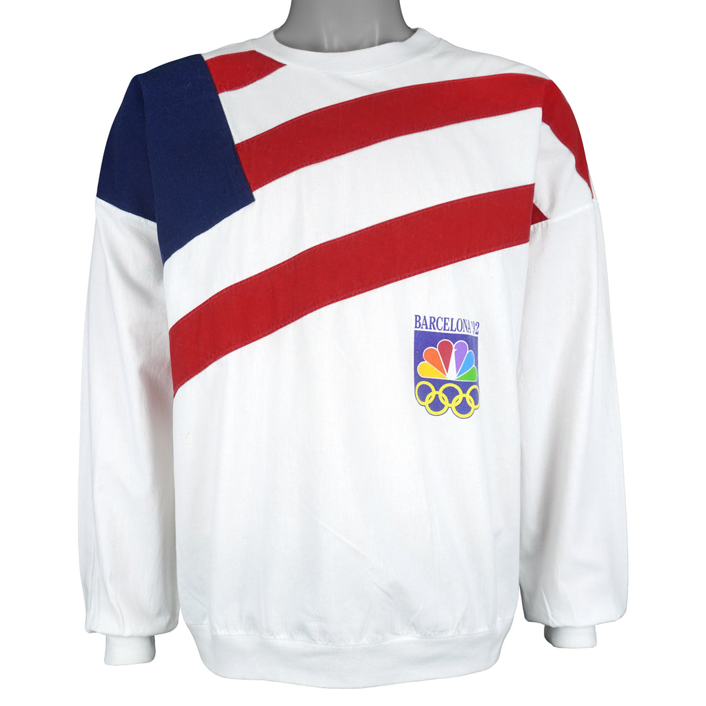 Vintage - NBC Barcelona Olympic Game Sweatshirt 1992 Large Vintage Retro