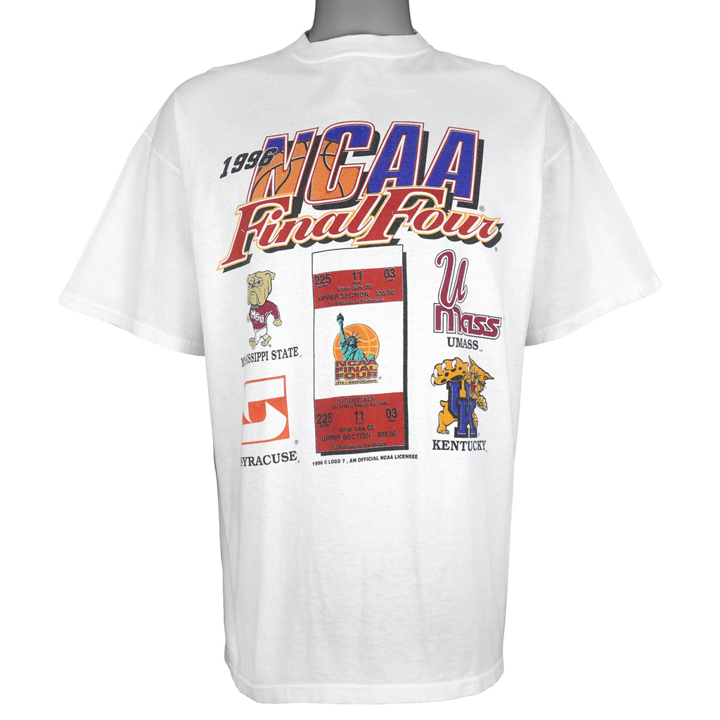 NCAA (Logo 7) - Basketball Final Four Champions T-Shirt 1996 X-Large Vintage Retro Basketball