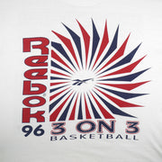 Reebok - 3-on-3 Basketball Spell-Out T-Shirt 1996 X-Large Vintage Retro Basketball