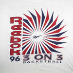 Reebok - 3-on-3 Basketball Spell-Out T-Shirt 1996 X-Large Vintage Retro Basketball