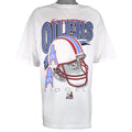 Vintage NFL (Riddell) - Tennessee Oilers Helmet T-Shirt 1998 X-Large Tall in white