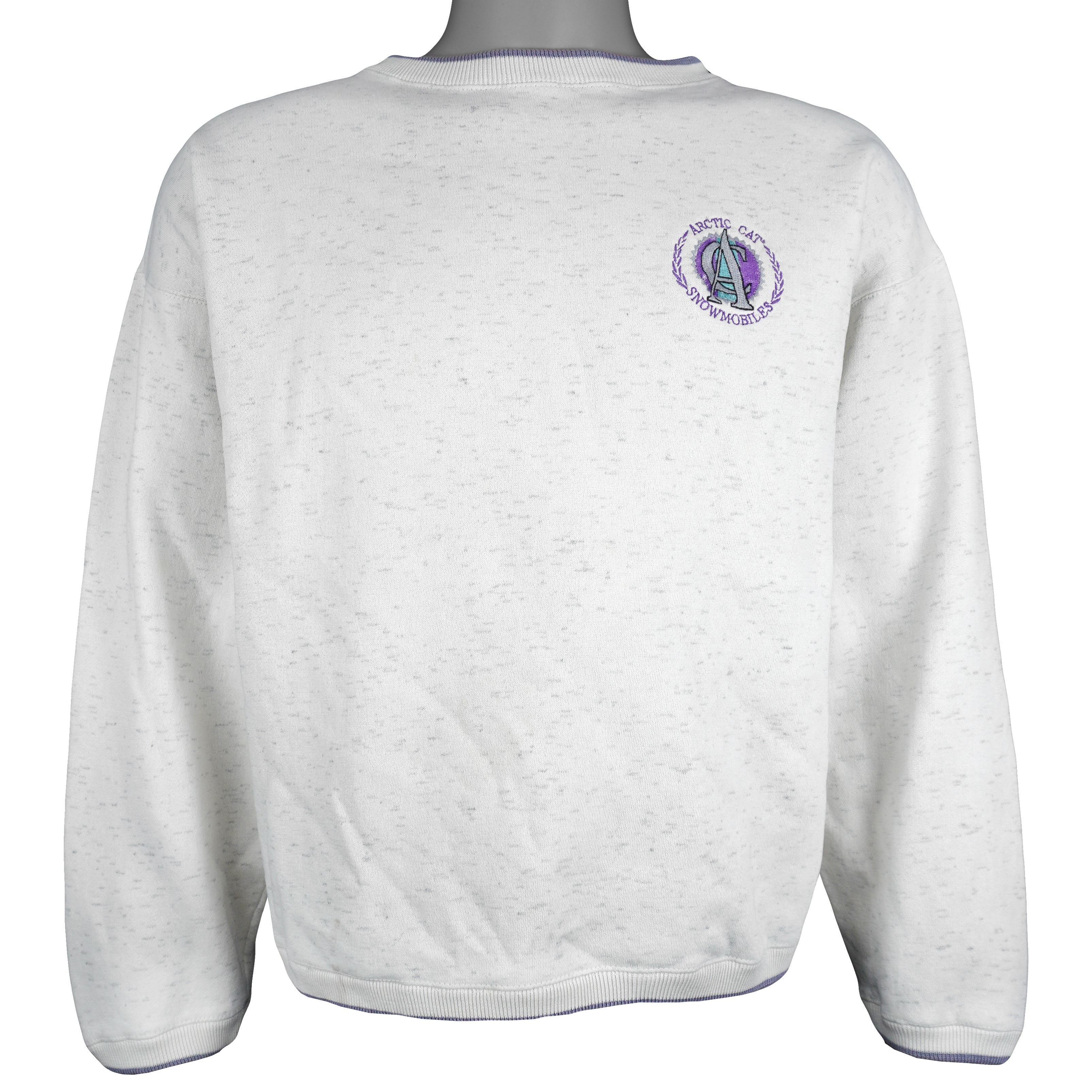 Vintage - Arctic Cat Snowmobiles Crew Neck Sweatshirt 1990s Large Vintage Retro