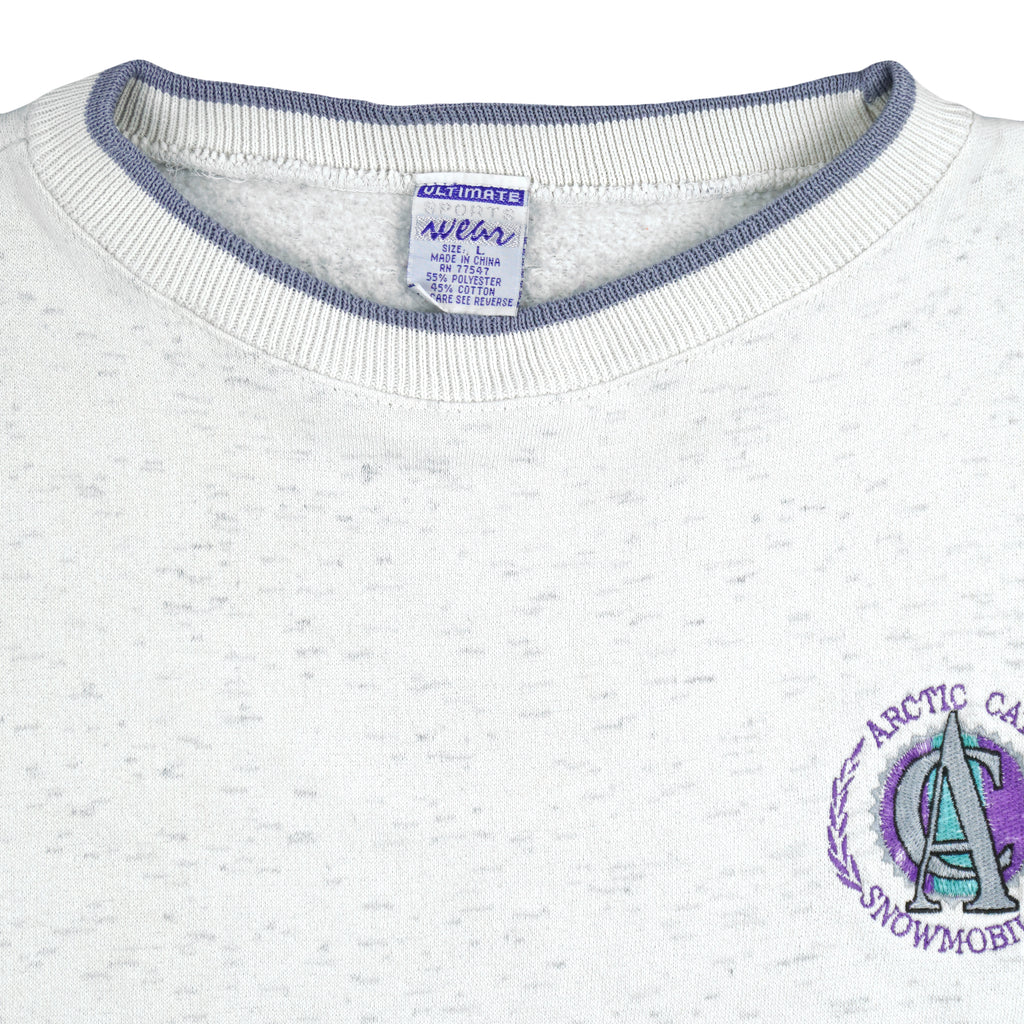 Vintage - Arctic Cat Snowmobiles Crew Neck Sweatshirt 1990s Large Vintage Retro
